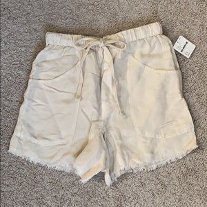 Free people linen/viscose frayed short size XS